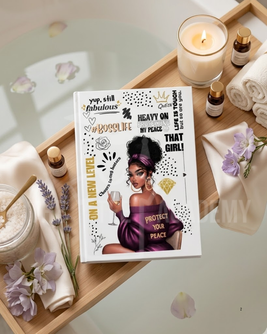 UV DTF Planner/Tumbler Decal- Protect Your Peace Babe