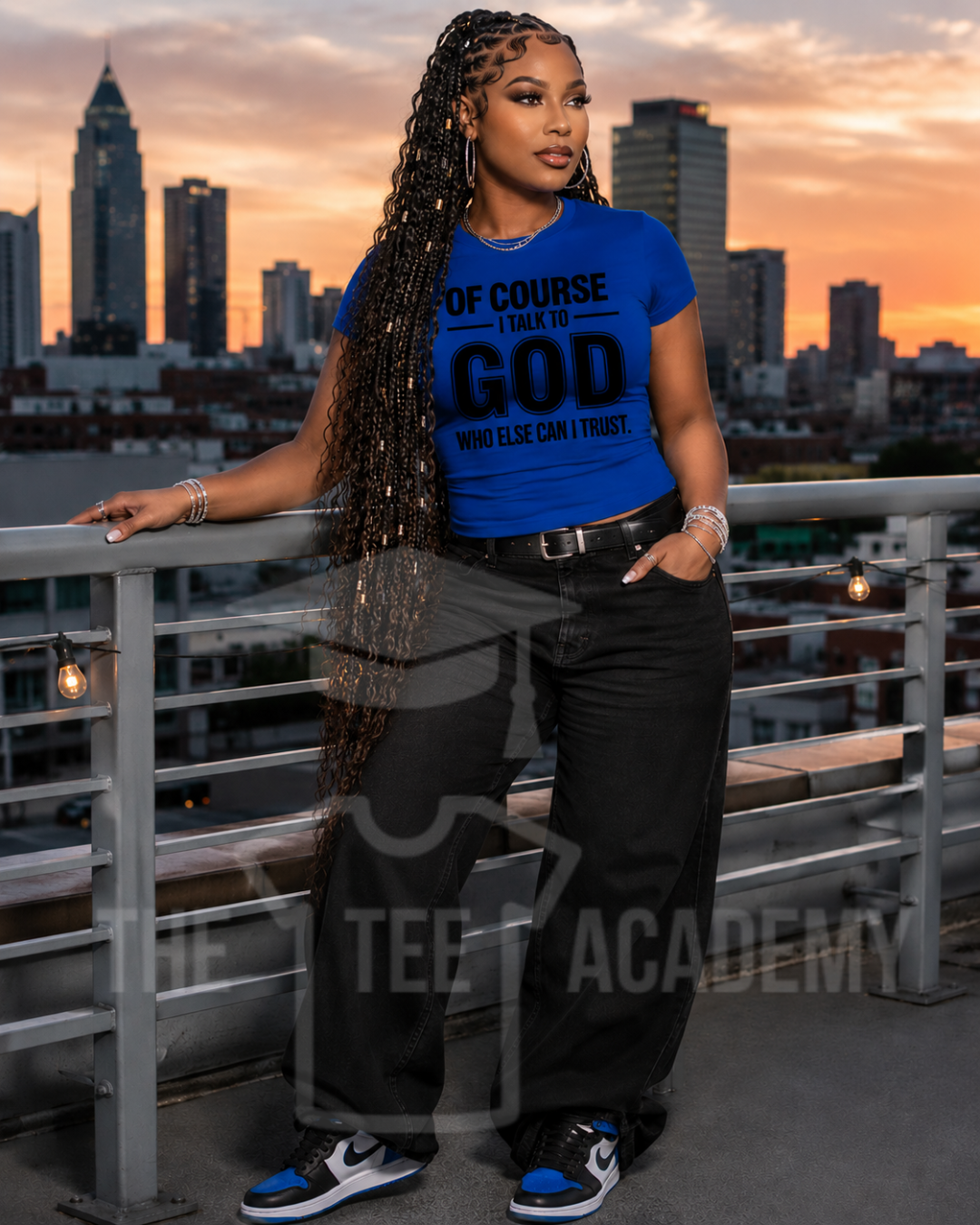 (Black) Of Course I Talk To God- Screen Print Transfer