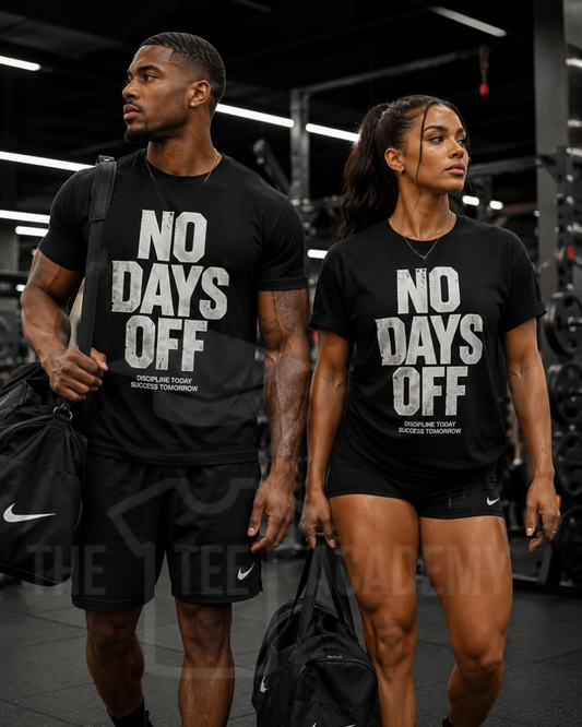No Days Off- Screen Print Transfer