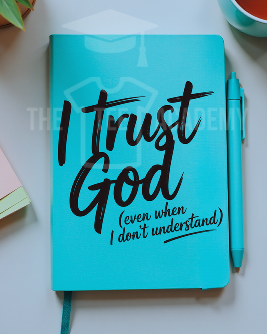 UV DTF Planner Cover Decal- I Trust God
