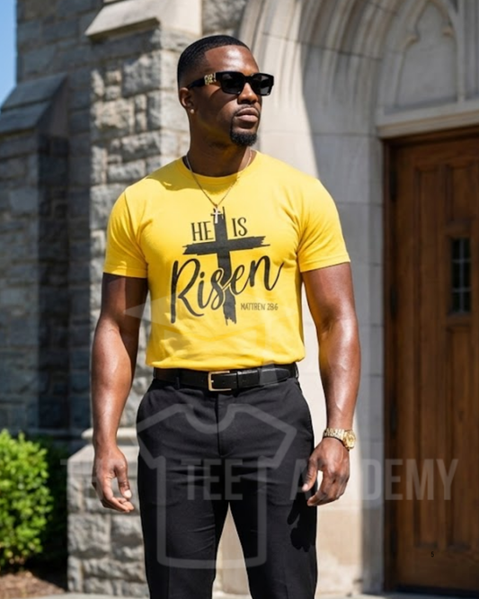 He Is Risen- Screen Print Transfer