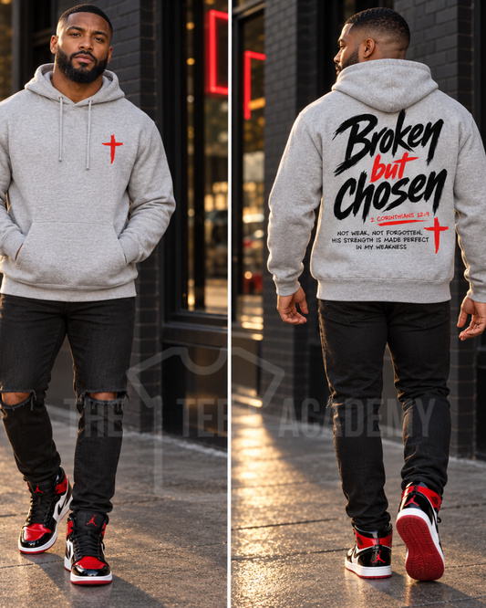 Broken But Chosen (set)-Matte Clear Film Screen Print Transfer