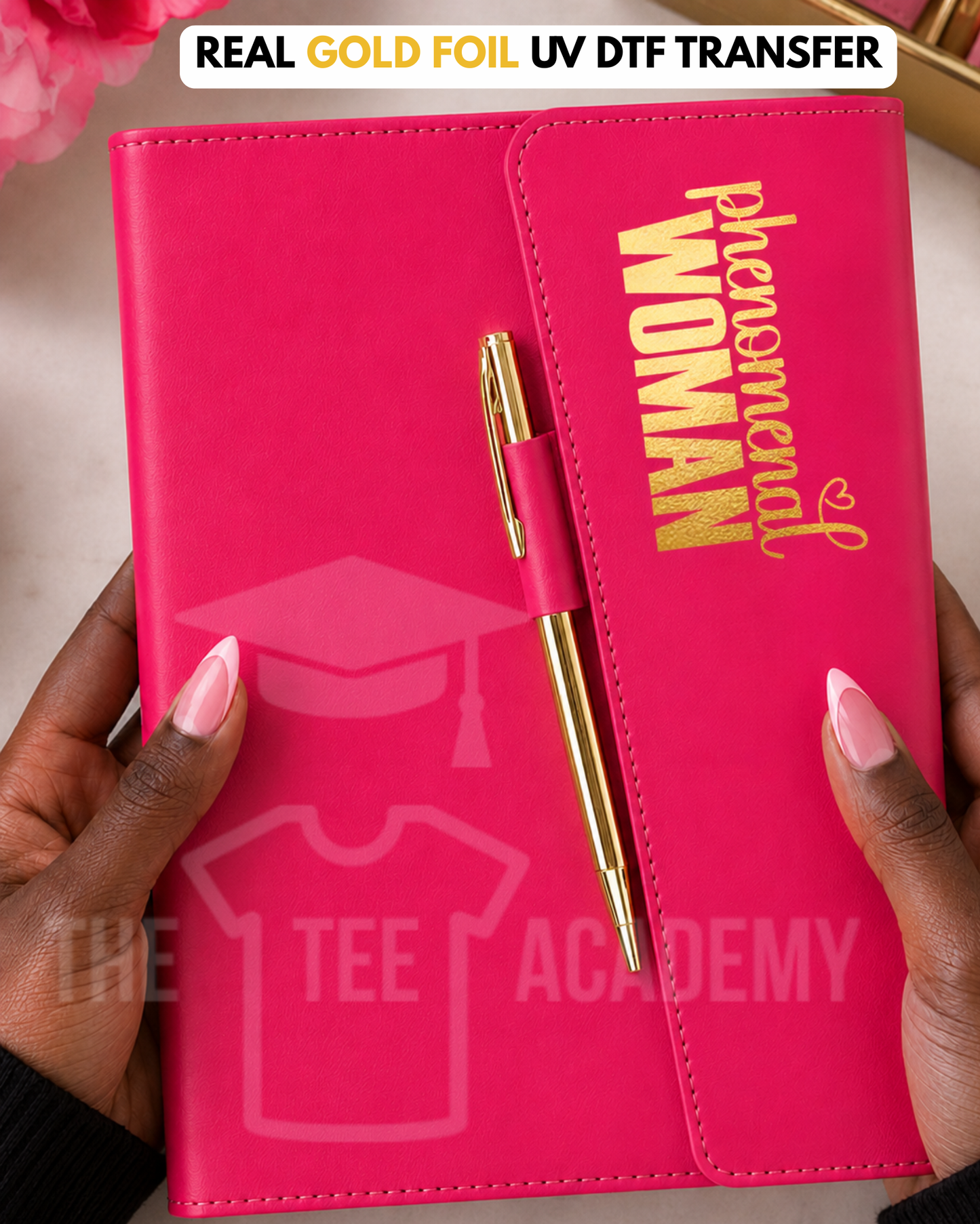(Gold Foil) Phenomenal Woman- UV DTF Sticker Decal