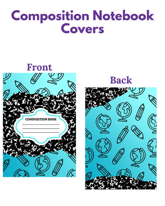Composition Notebook Covers- Back To School/History