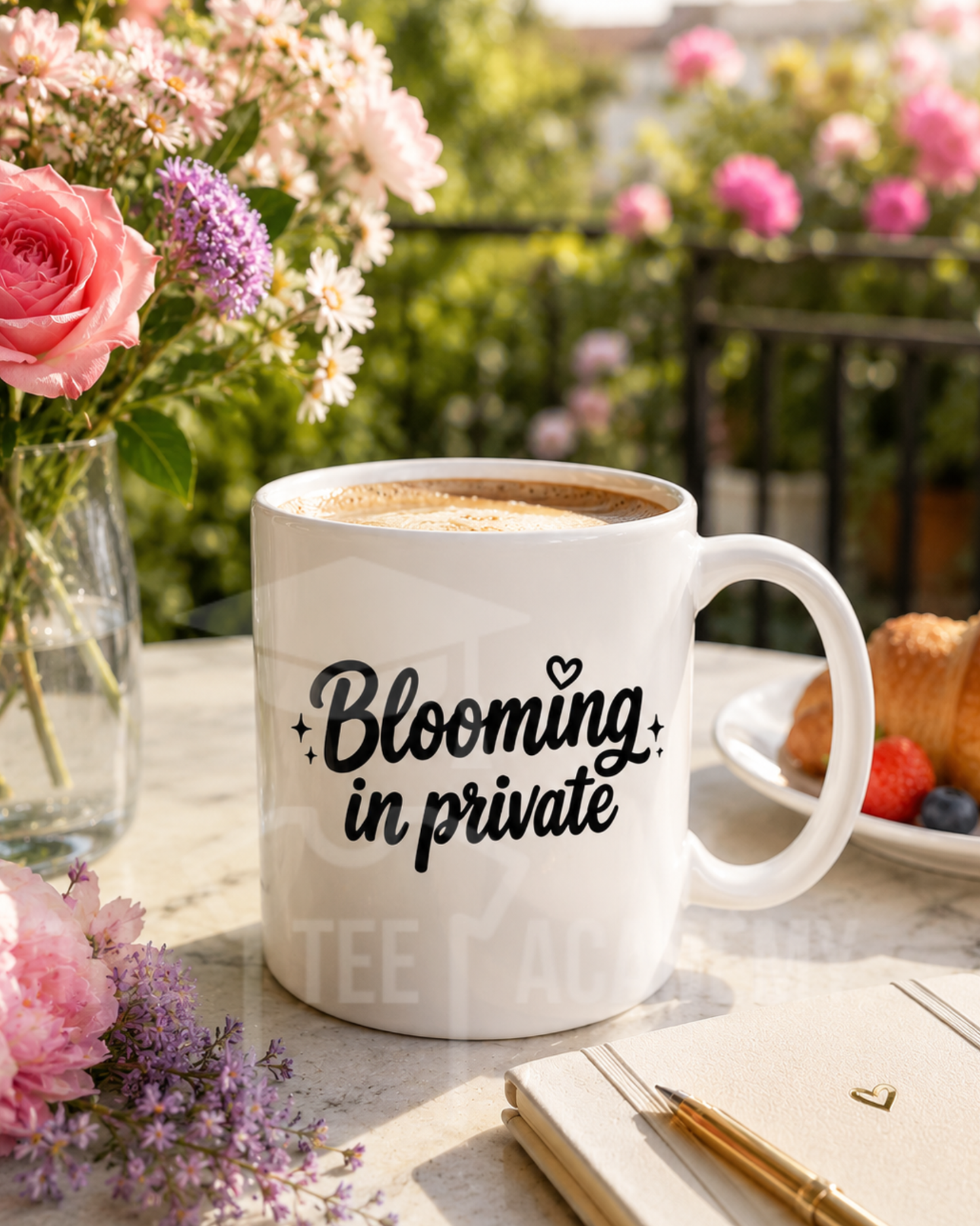 Blooming In Private- UV DTF Cup Decal