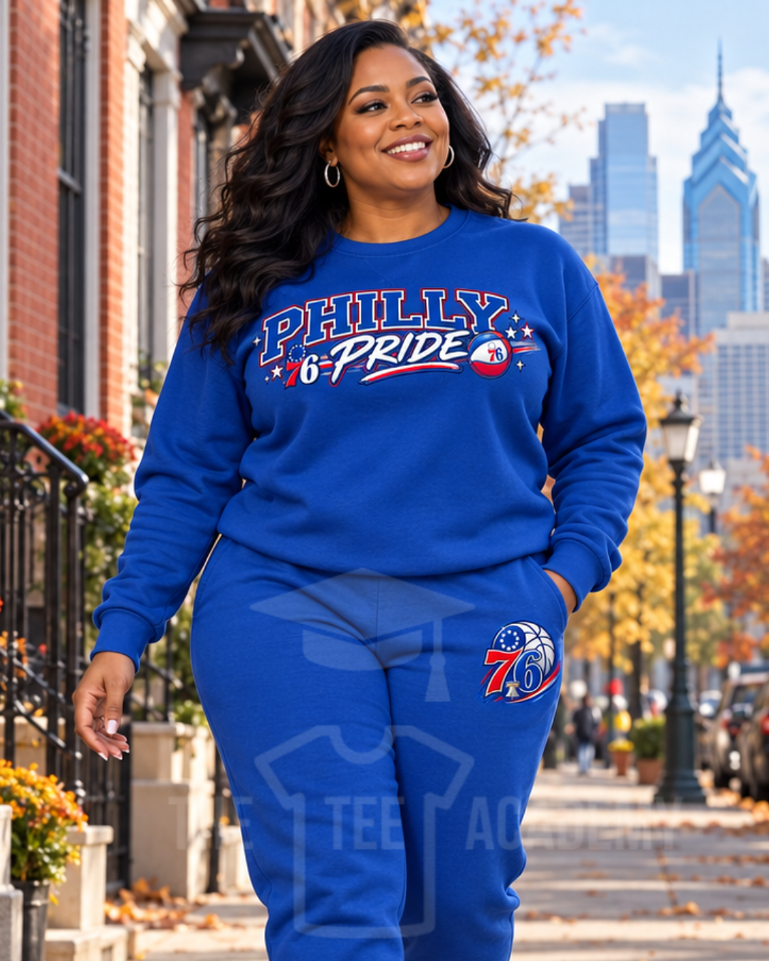 76ers Philly Pride matte clear film screen print transfer – view 2