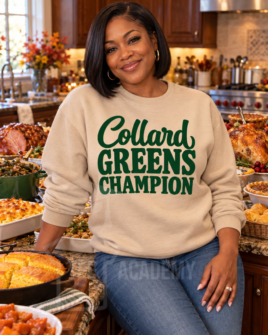 (Pre Order) Collard Greens Champion- Screen Print Transfer