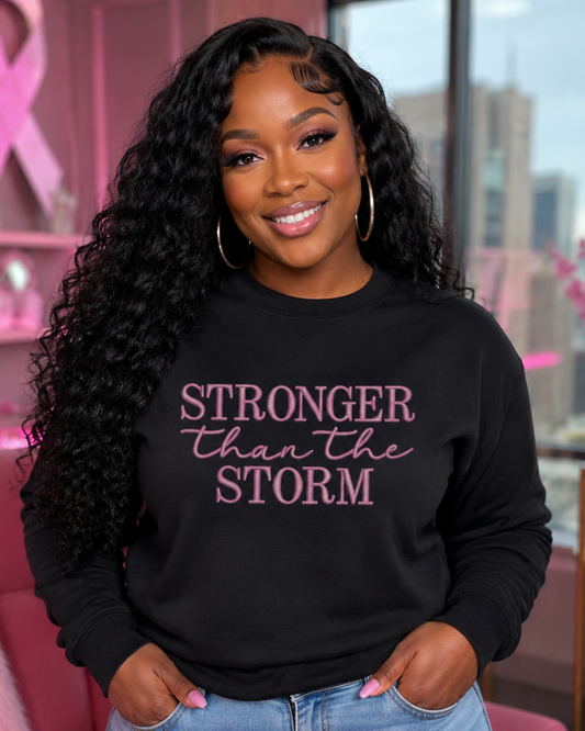 (text) Stronger Than The Storm-Matte Clear Film Screen Print Transfer