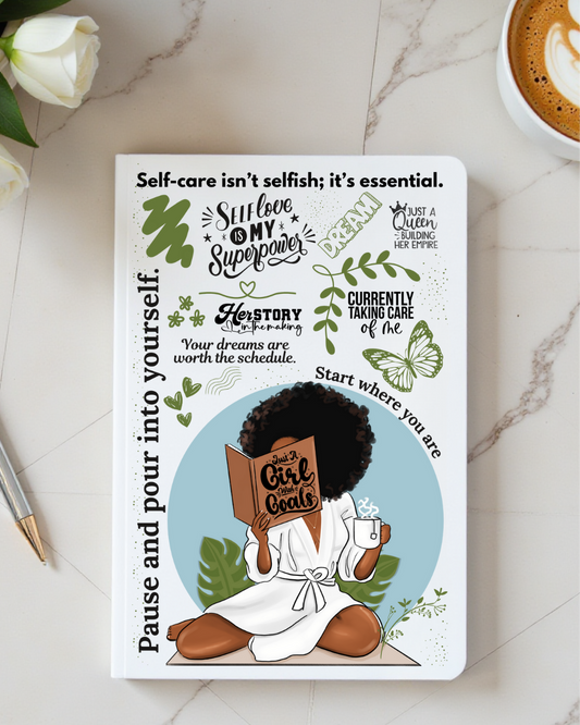 UV DTF Planner Cover Decal- Pause and Pour