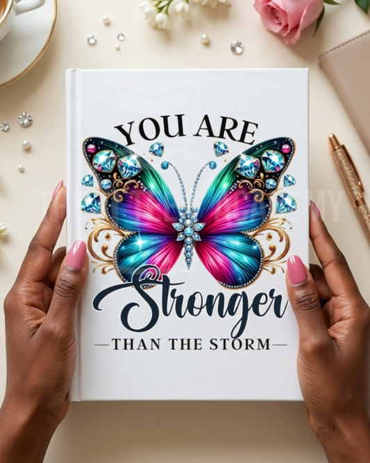 UV DTF Planner/Tumbler Cover Decal- Stronger Than The Storm