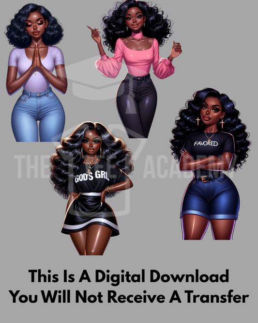 PNG File- Faith Girlies PNG Bundle