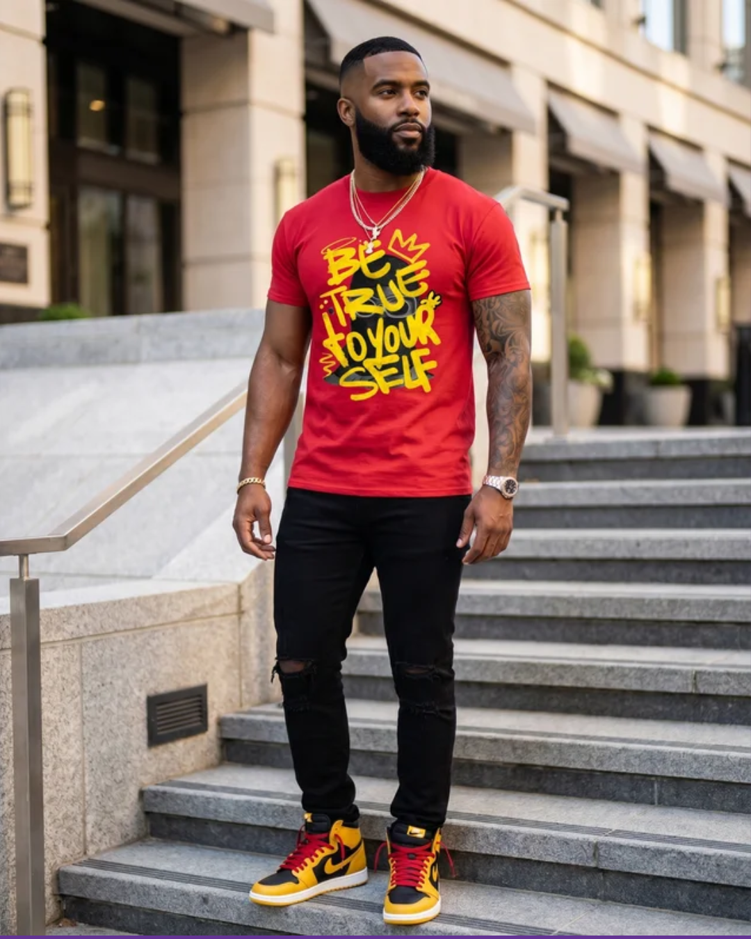 Be True To Yourself- Matte Clear Film Screen Print Transfer