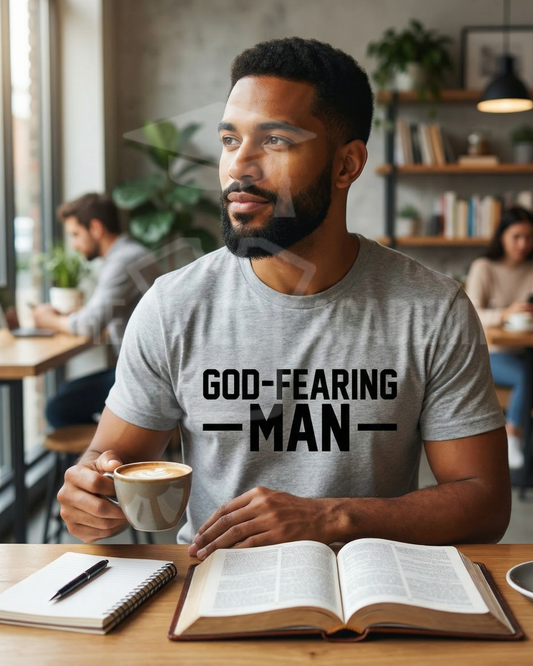 God Fearing Man- Screen Print Transfer