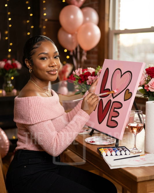 (Sketch Art) LOVE- Screen Print Transfer