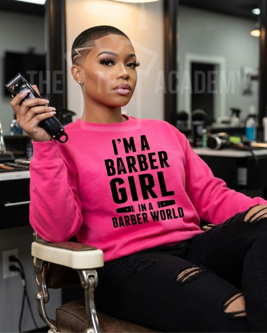 I'm A Barber Girl -Screen Print Transfer