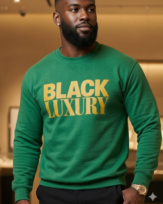 Black Luxury (GOLD TEXT)- Screen Print Transfer