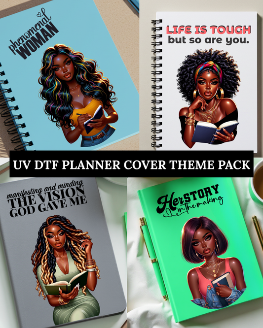 Inspiration Babes- UV DTF Planner Cover Theme Pack