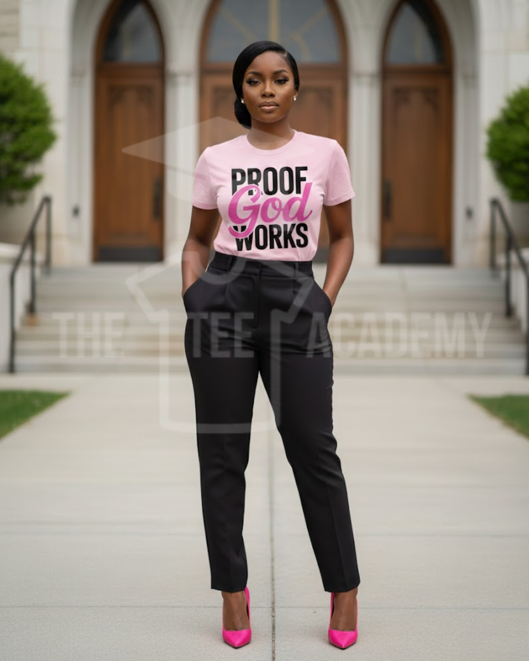 Proof God Works- Matte Clear Film Screen Print Transfer