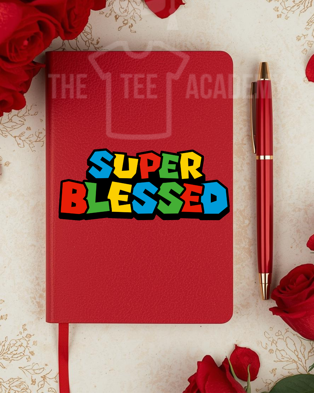UV DTF Planner Cover Decal- Super Blessed