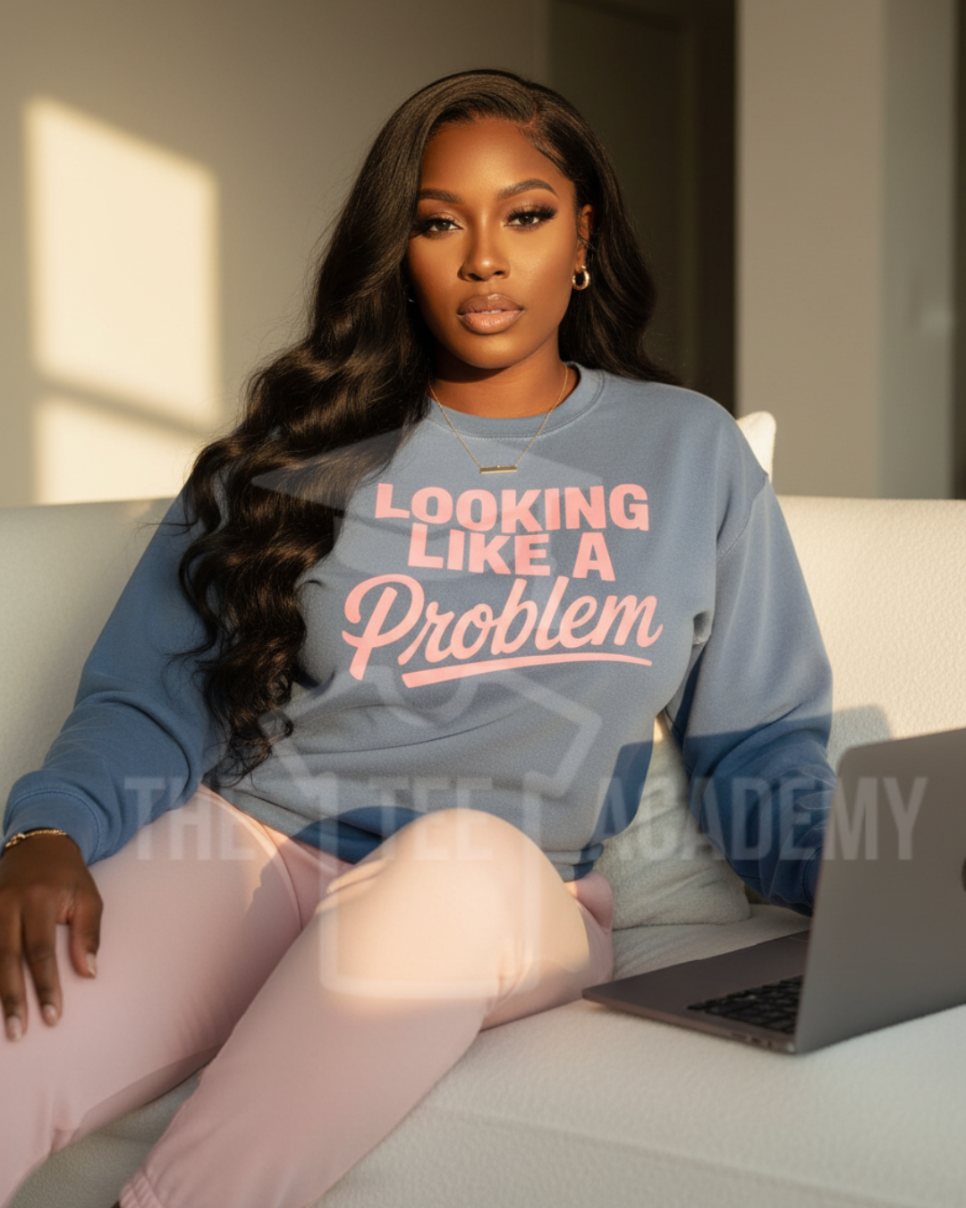 Looking Like  A Problem- Screen Print Transfer