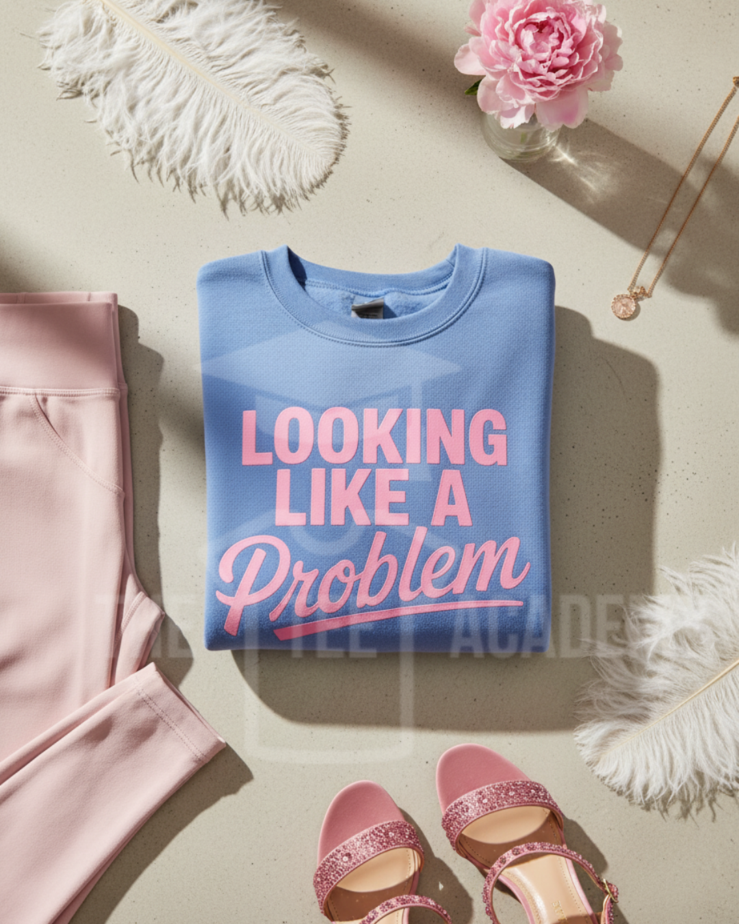 Looking Like  A Problem- Screen Print Transfer