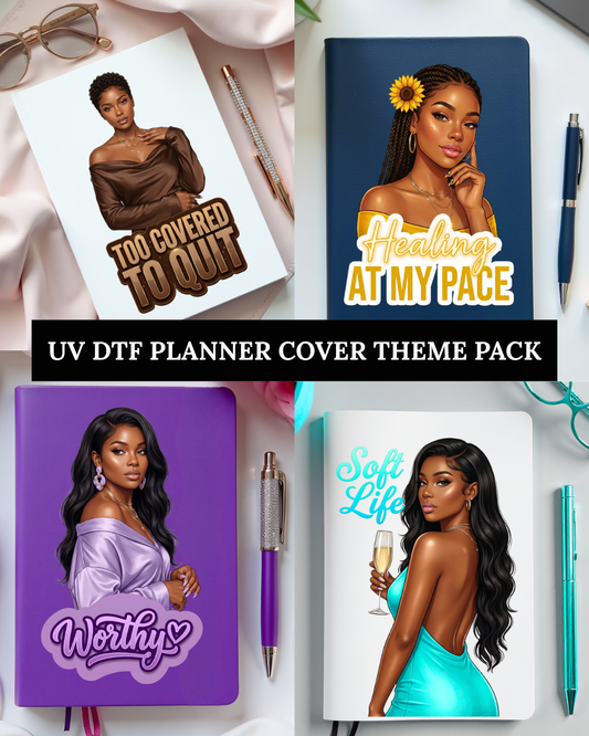 Soft Life Bundle- UV DTF Planner Cover Theme Pack