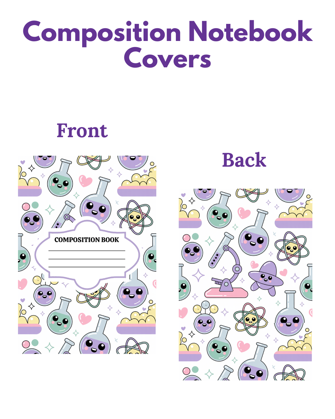 Composition Notebook Covers- Science Lab