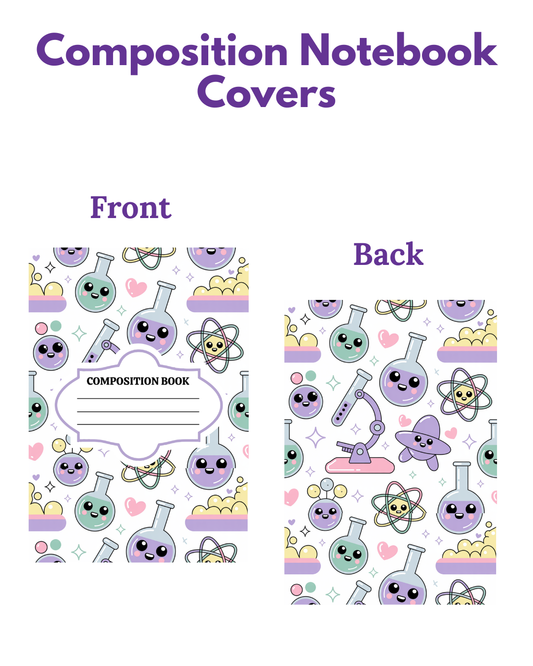 Composition Notebook Covers- Science Lab