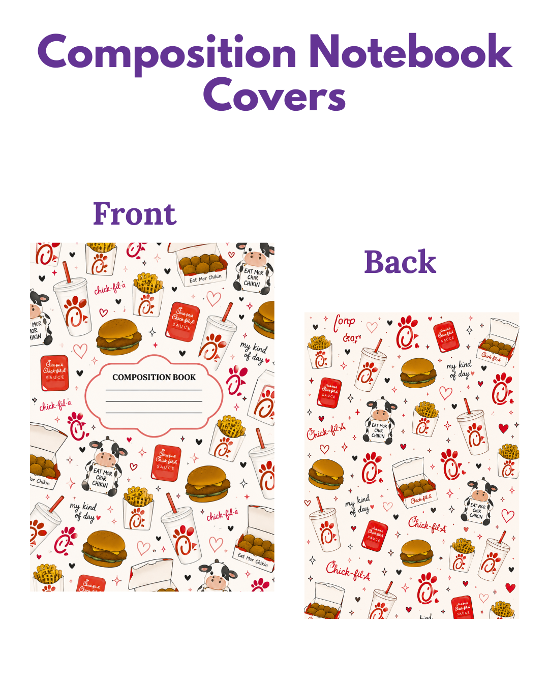Composition Notebook Covers- Chikin Lover