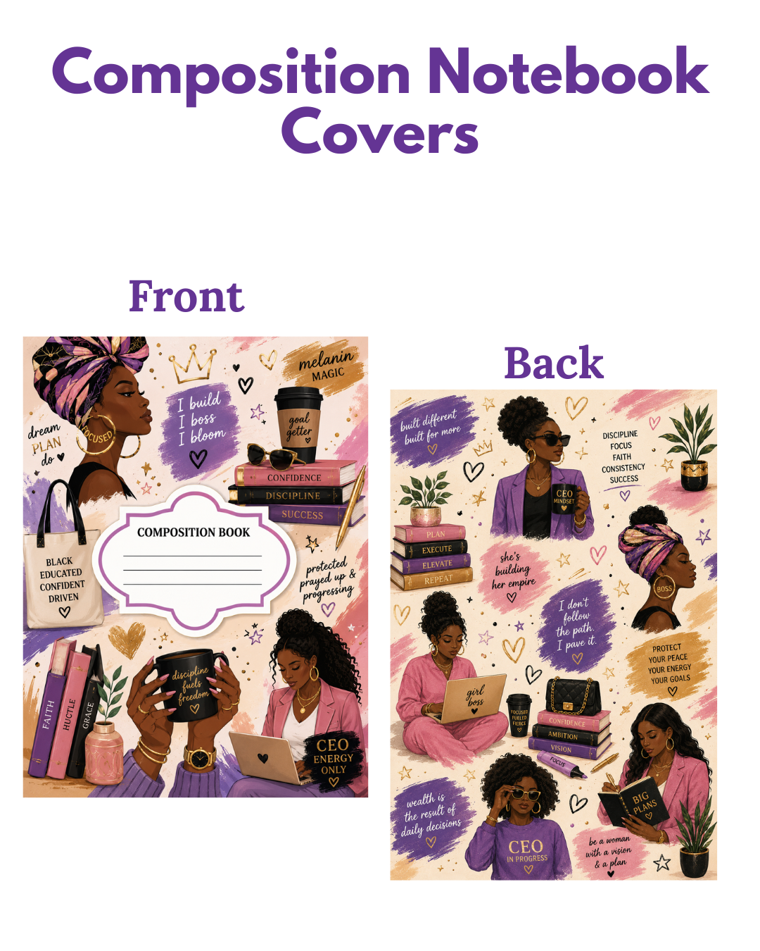 Composition Notebook Covers- CEO Energy