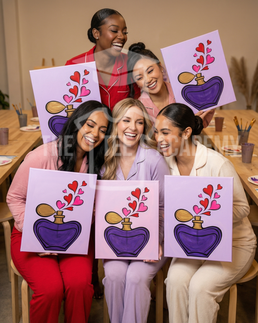 (Sketch Art) PERFUME BOTTLE - Screen Print Transfer