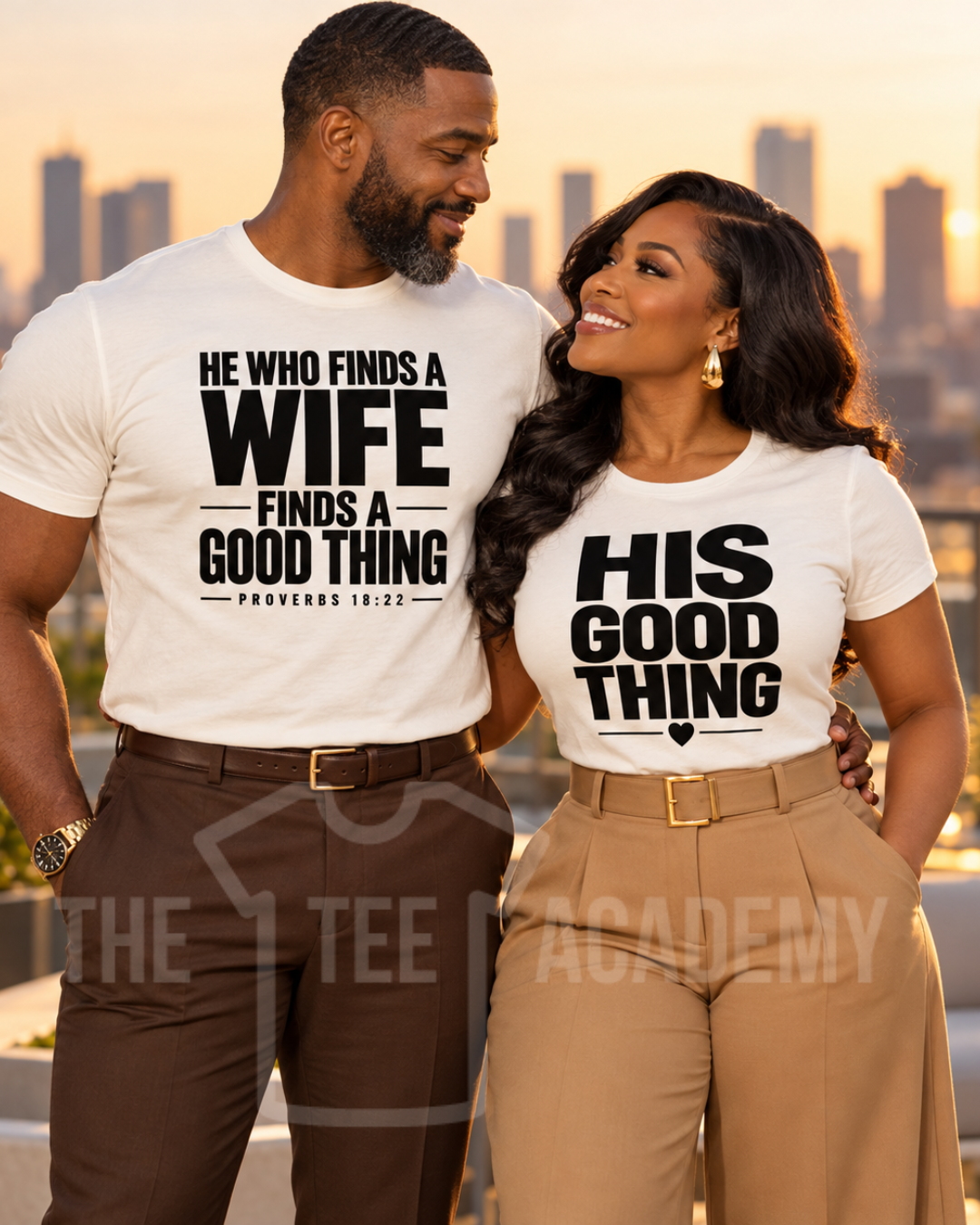 He Who Finds A Wife screen print transfer design set