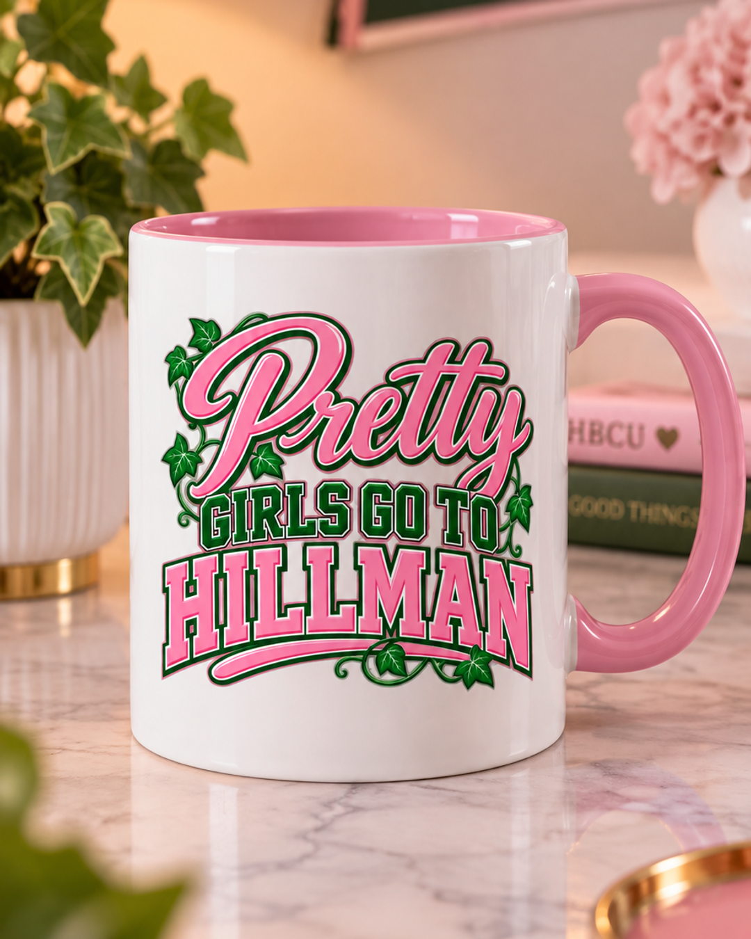 UV DTF Cup Decal Pink Pretty Girls Go To Hillman