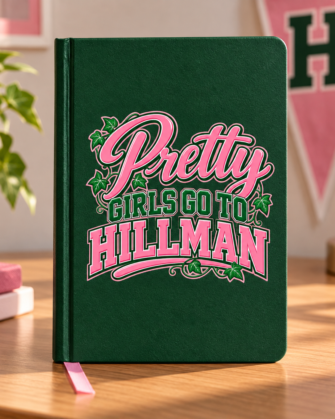 UV DTF Planner Tumbler Decal Pretty Girls Go To Hillman Pink