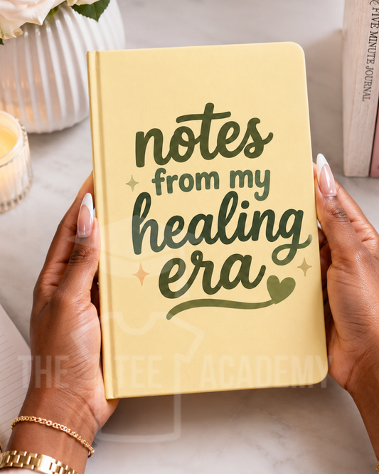 UV DTF Planner/Tumbler Decal- Notes From My Healing Era
