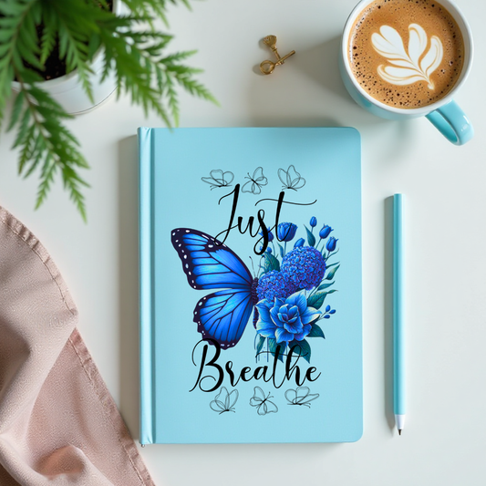 (Pre Order) UV DTF Planner Cover Decal- Just Breathe